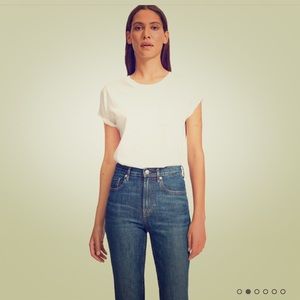 Everlane cheeky straight ankle crop jeans